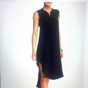 Acrobat Black Silk Hi-Lo Dress Size Large Excellent Condition